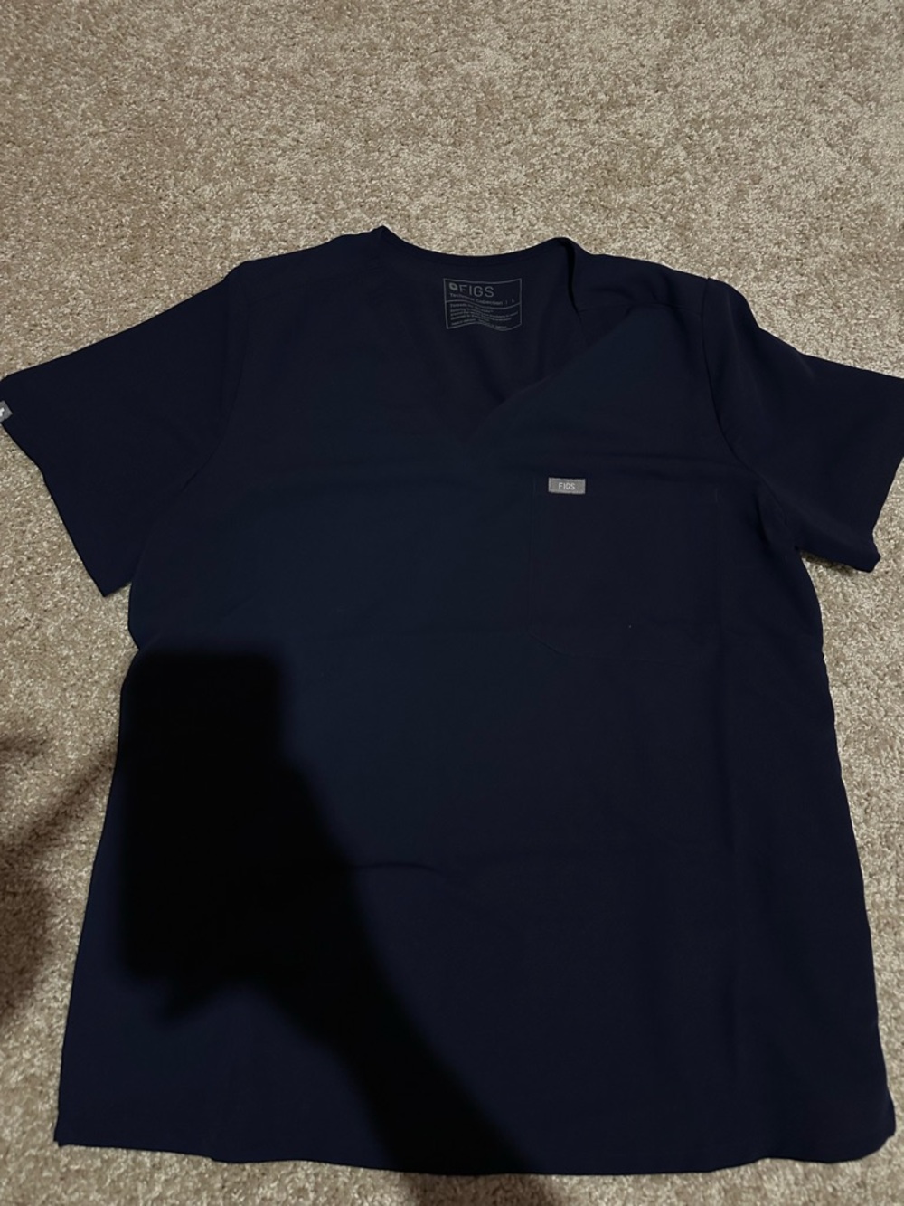 Figs women’s Dark Navy V-Neck Scrub Top